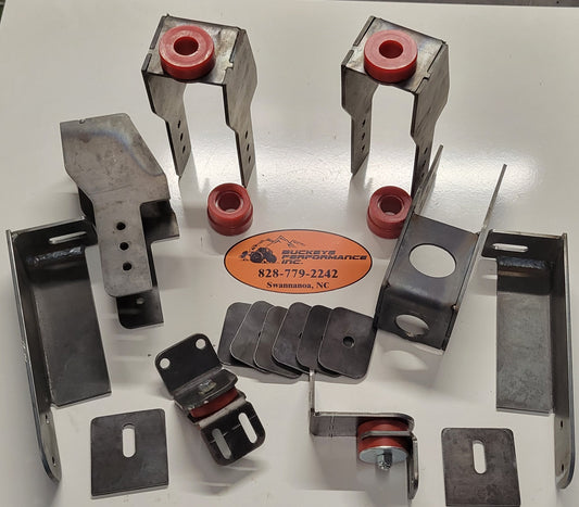 47-54 Chevy AD s-10 frame swap full body mount kit