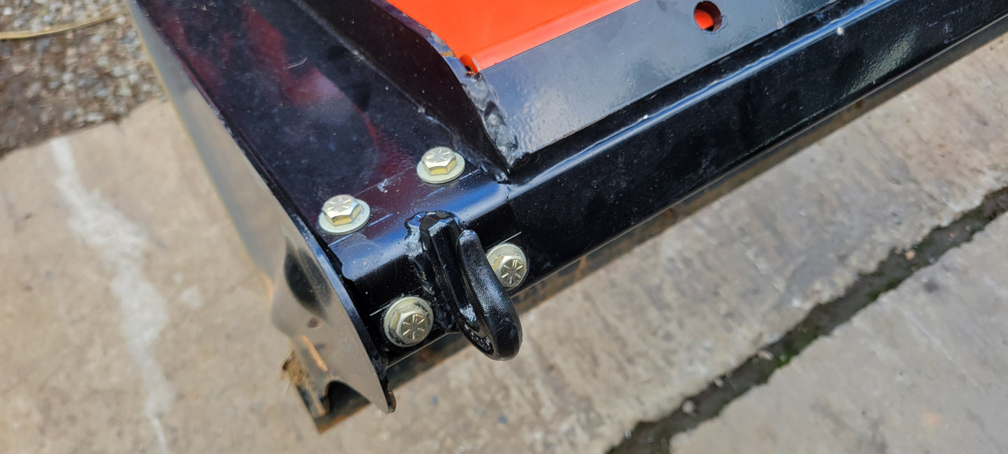 Tractor bucket hooks.